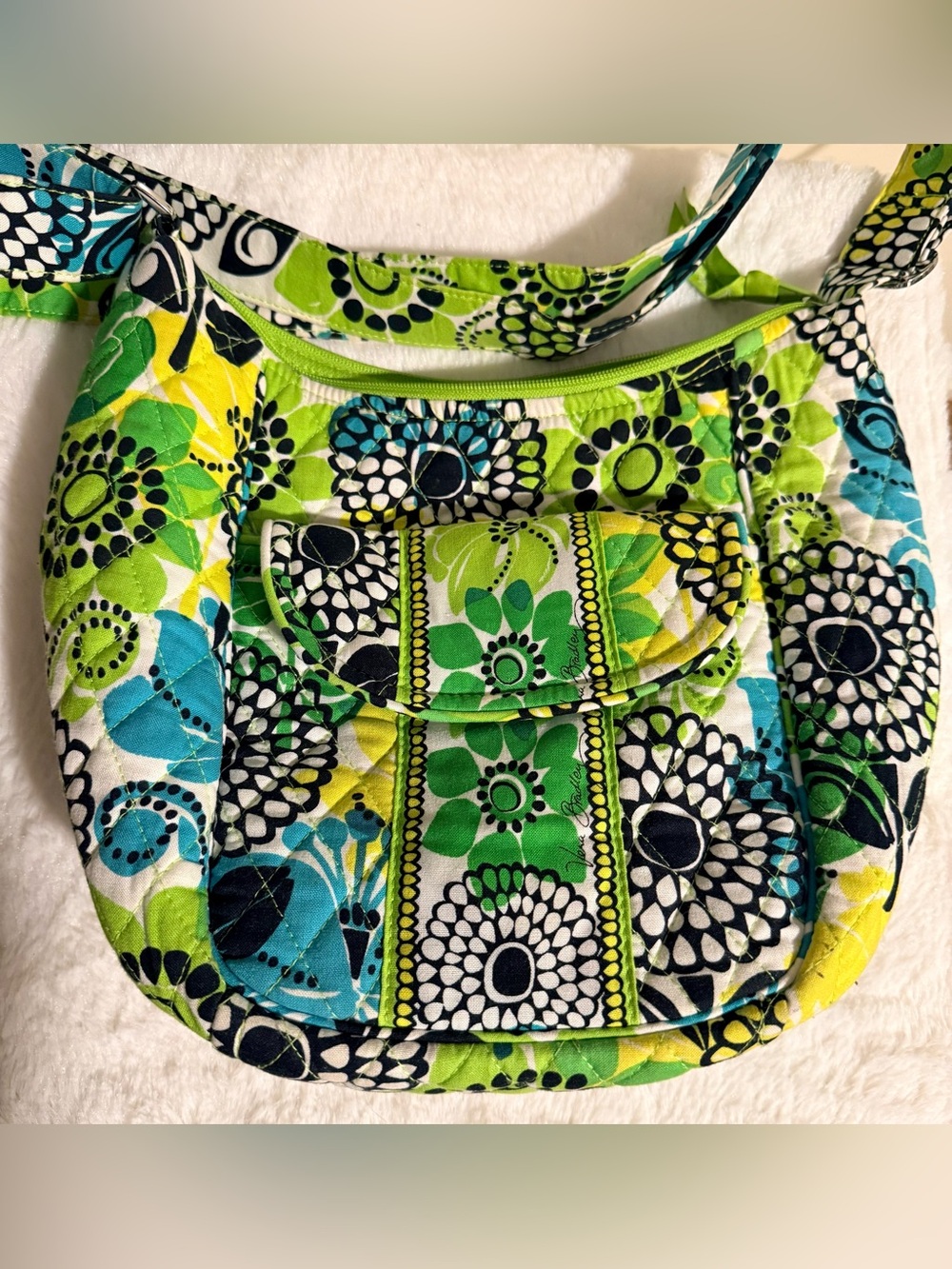 Vera Bradley Clare Crossbody Retired Limes Up